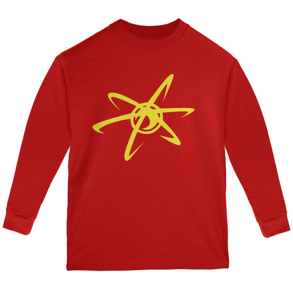 Halloween Boy Genius Youth Long Sleeve T Shirt Youth Long Sleeves Old Glory LG Red