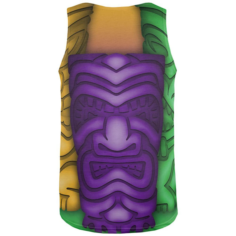 Mardi Gras Tiki Glass Party All Over Mens Tank Top Men's Tank Tops Old Glory