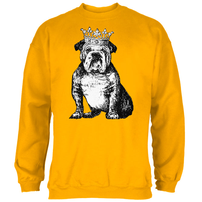 Bulldog Crown Mens Sweatshirt Men's Sweatshirts Old Glory 2XL Yellow