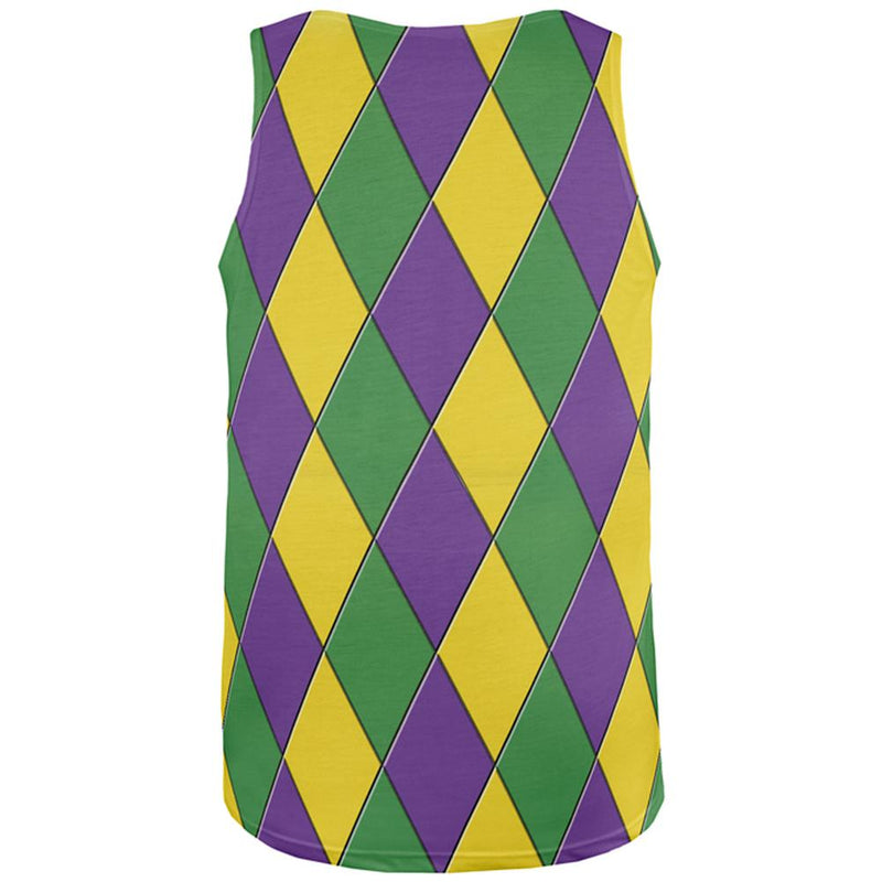 Mardi Gras Let the Good Times Roll Jester All Over Mens Tank Top Men's Tank Tops Old Glory