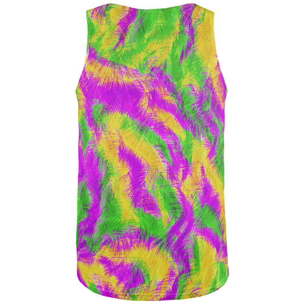 Mardi Gras Bourbon Street Monster Costume All Over Mens Tank Top Men's Tank Tops Old Glory