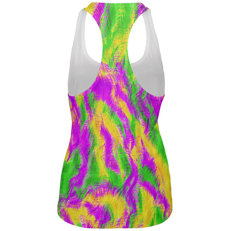 Mardi Gras Bourbon Street Monster Costume All Over Womens Work Out Tank Top Women's Tank Tops Old Glory