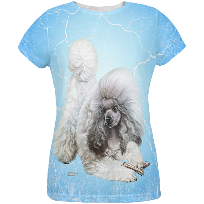 Poodle Live Forever All Over Womens T Shirt Women's T-Shirts Old Glory 2XL Multi