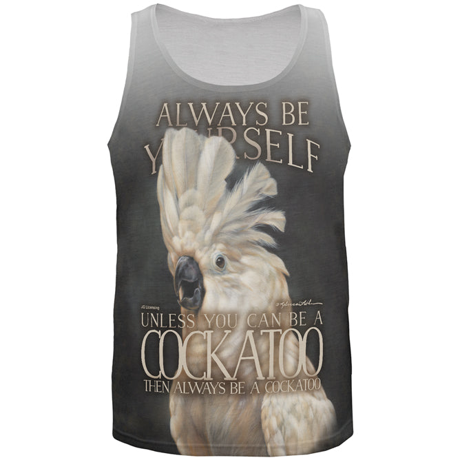 Always Be Yourself Unless Cockatoo All Over Mens Tank Top Men's T-Shirts Old Glory 2XL Multicolored