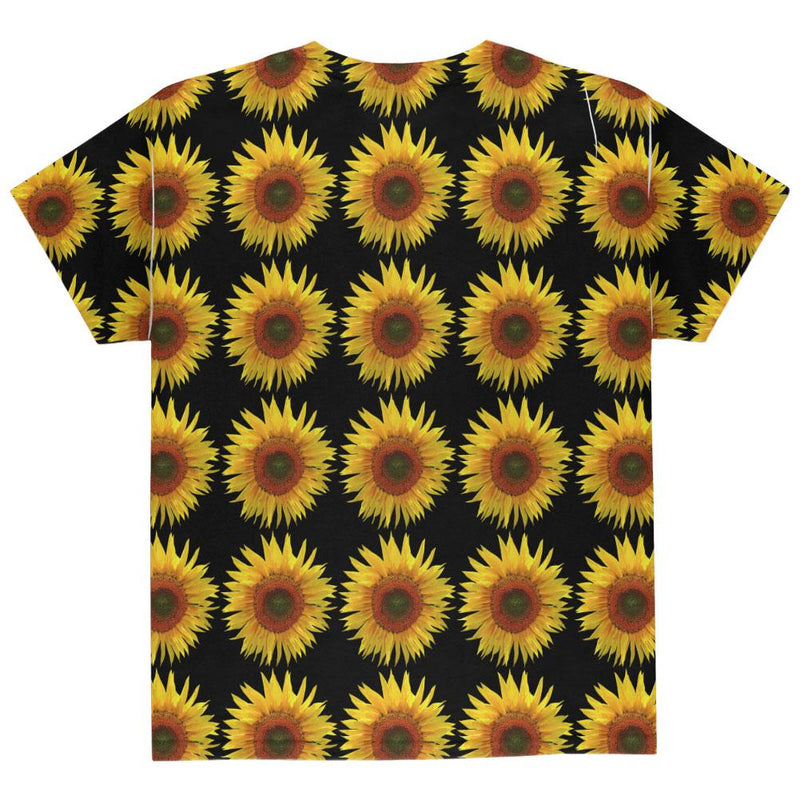 Sunflower Pattern All Over Youth T Shirt Youth T-Shirts Old Glory