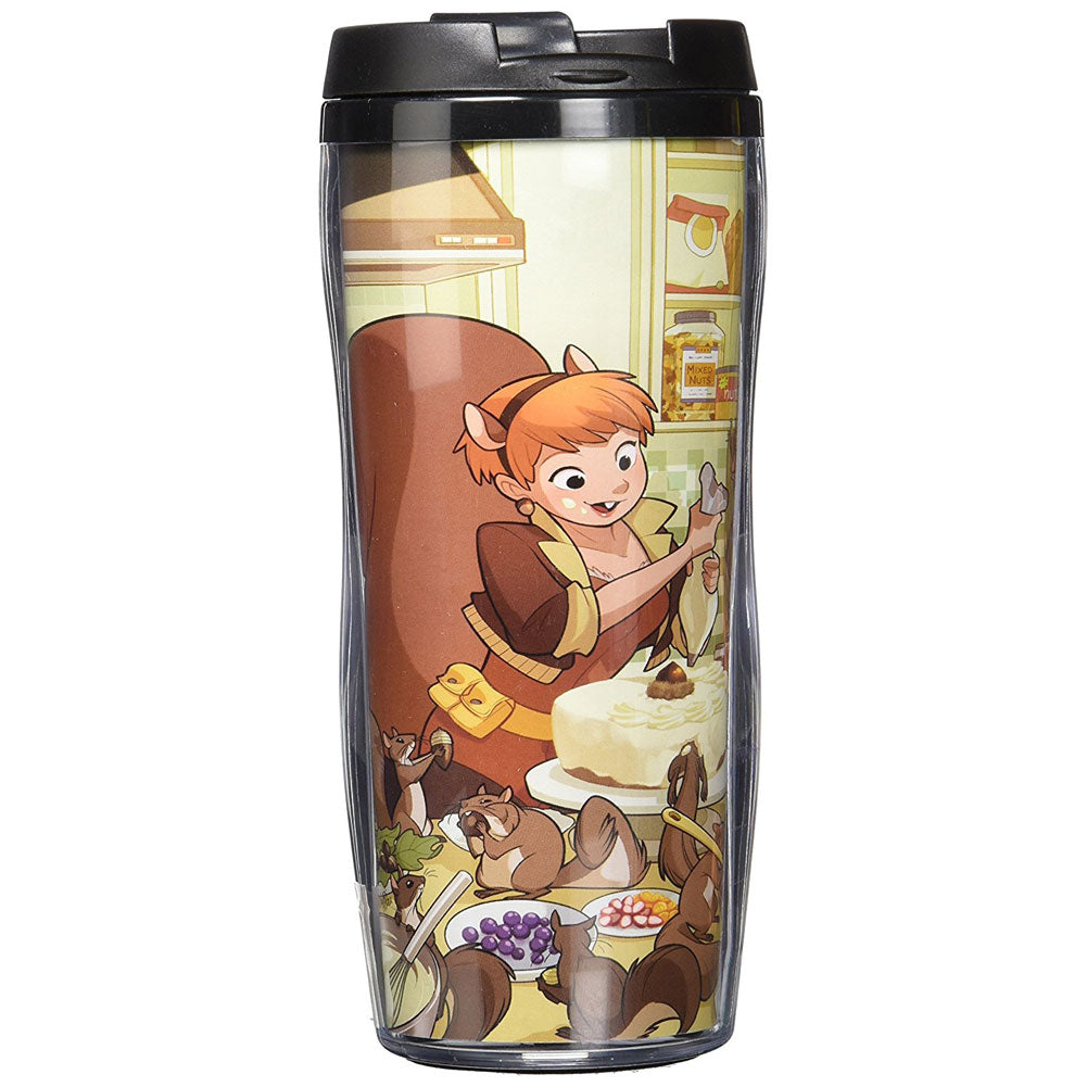 Squirrel Girl - Walnut Cake Curved Plastic 16 Oz Travel Mug Travel Mugs Squirrel Girl