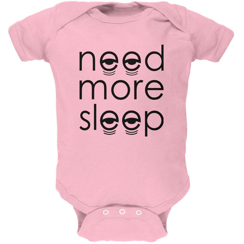 Need More Sleep Soft Baby One Piece Baby One Piece Old Glory 0-3M Light Pink