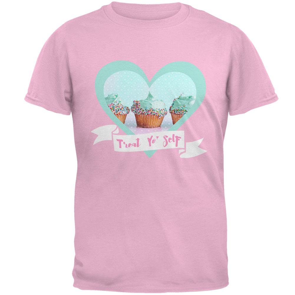 Treat Yo Self Cupcakes Mens T Shirt Men's T-Shirts Old Glory 2XL Light Pink
