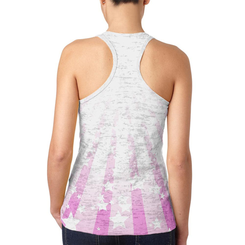 Death Metal Rainbow Unicorns Juniors Burnout Racerback Tank Top Juniors Tank Tops Old Glory