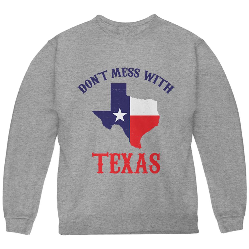 Don't Mess With Texas Youth Sweatshirt Youth Sweatshirts Old Glory LG Storm Grey