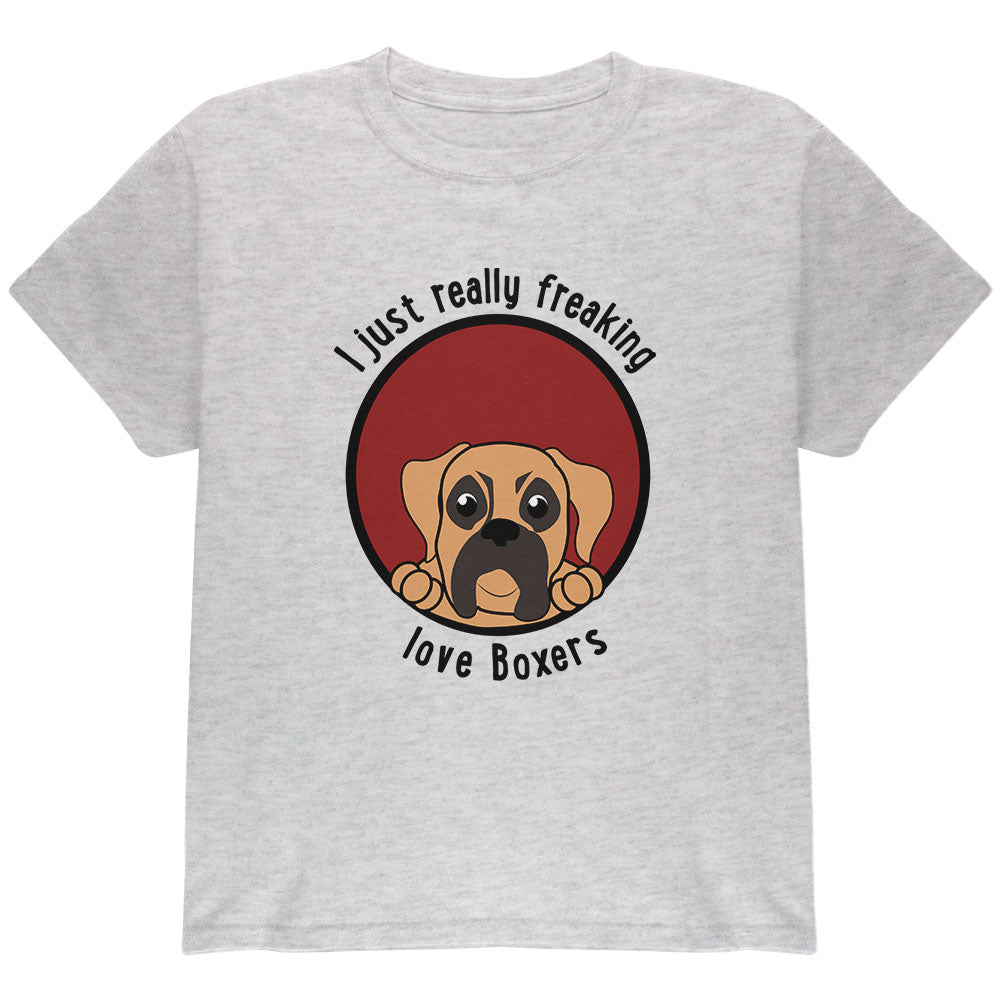 I Just Love Boxers Youth T Shirt Youth T-Shirts Old Glory YLG White