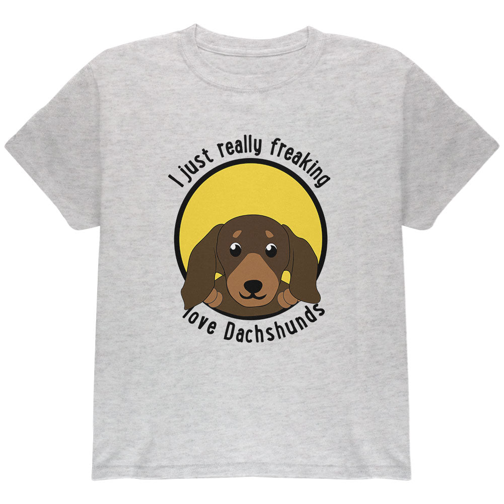 I Just Love Dachshunds Youth T Shirt Youth T-Shirts Old Glory YLG White