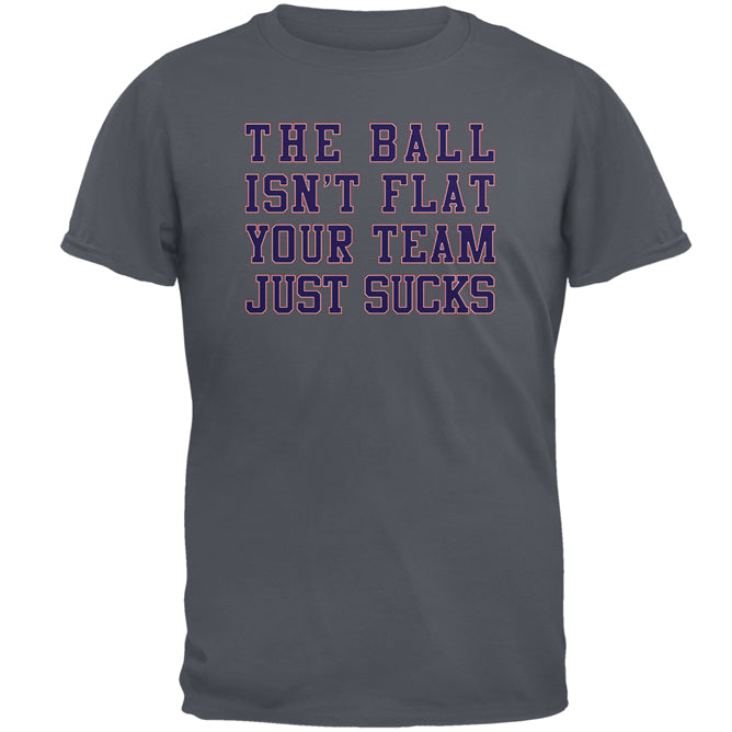 Deflategate Your Team Sucks Mens T Shirt Men's T-Shirts Old Glory 2XL Charcoal