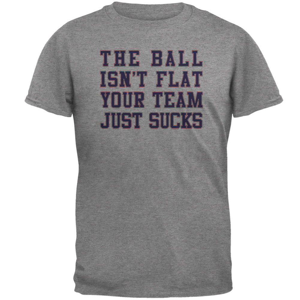 Deflategate Your Team Sucks Mens T Shirt Men's T-Shirts Old Glory LG Graphite