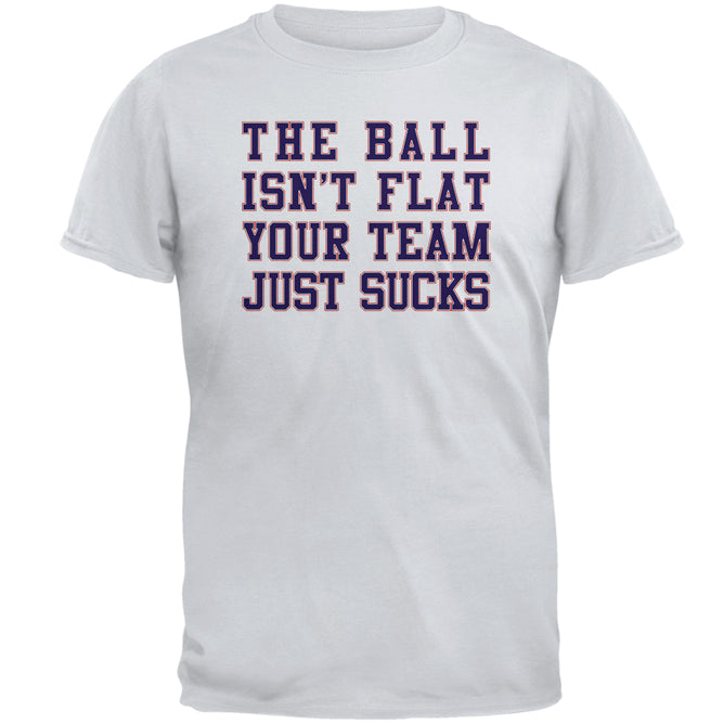 Deflategate Your Team Sucks Mens T Shirt Men's T-Shirts Old Glory MD Ice Grey