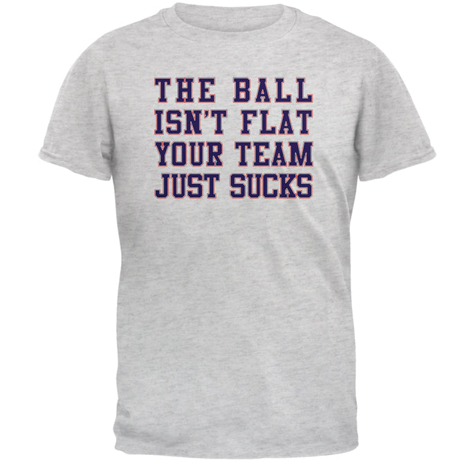 Deflategate Your Team Sucks Mens T Shirt Men's T-Shirts Old Glory 2XL Light Heather Grey