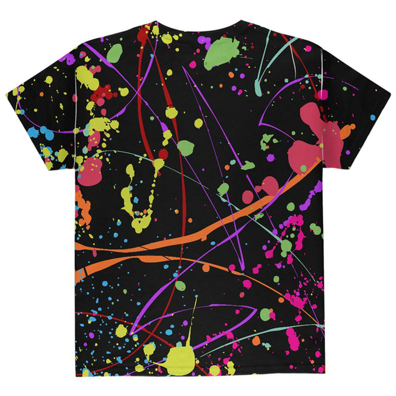 Splatter Paint Black All Over Youth T Shirt Youth T-Shirts Old Glory