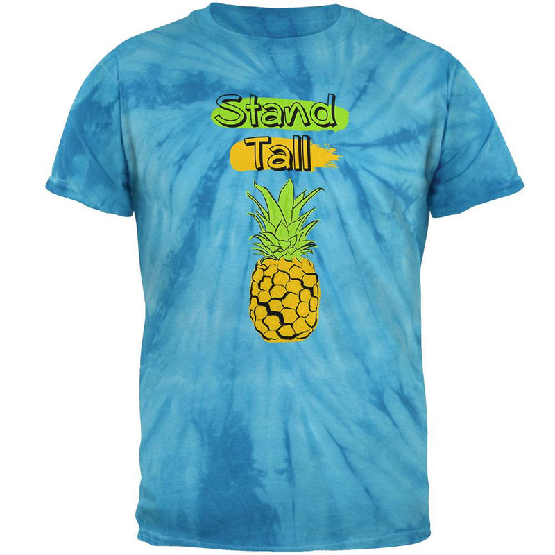 Summer Sun - Be a Pineapple - Stand Tall Mens T Shirt Men's T-Shirts Old Glory 2XL Pinwheel Blue Tie Dye