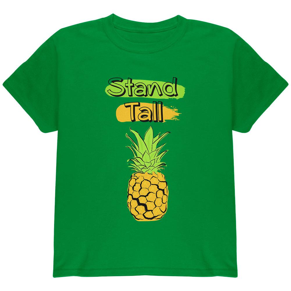 Summer Sun - Be a Pineapple - Stand Tall Youth T Shirt Youth T-Shirts Old Glory LG Irish Green