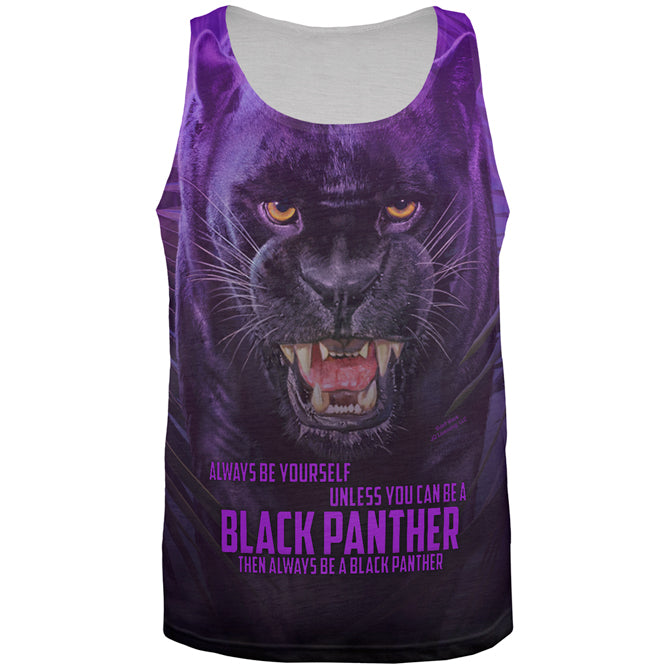 Always Be Yourself Unless Black Panther All Over Mens Tank Top Men's Tank Tops Old Glory 2XL Multicolored
