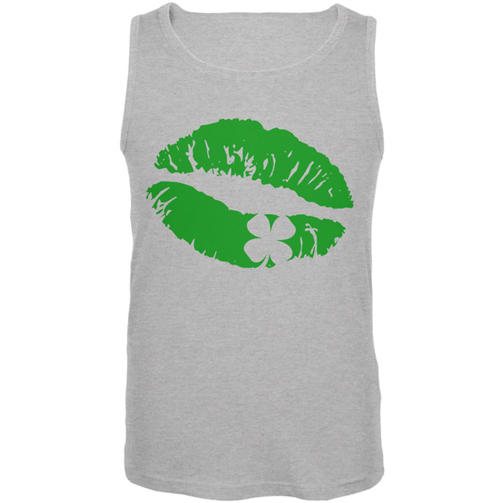 St Patrick's Day Kiss the Blarney Stone Mens Tank Top Men's Tank Tops Old Glory 2XL Heather