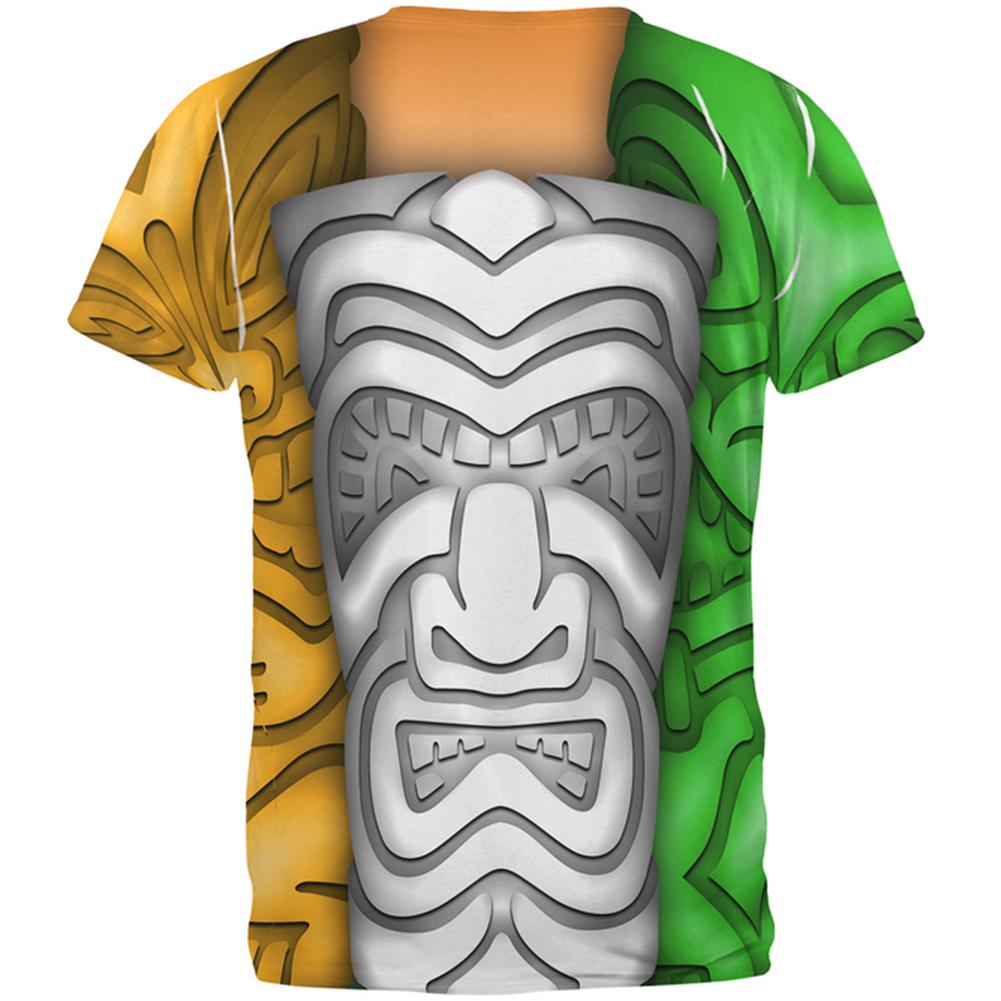 St Patricks Day Tiki Glass Party All Over Mens T Shirt Men's T-Shirts Old Glory