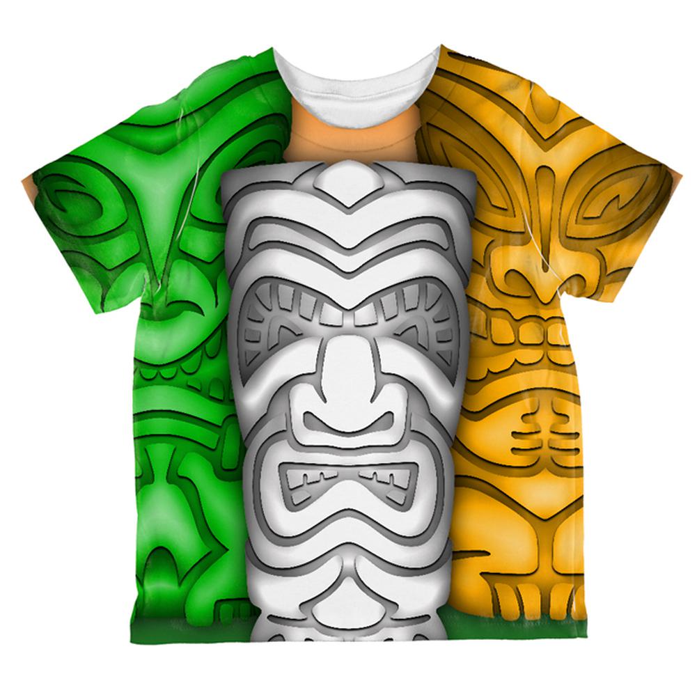 St Patricks Day Tiki Glass Party All Over Toddler T Shirt Toddler T-Shirts Old Glory 2T Multi