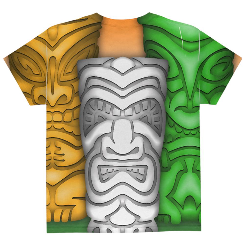 St Patricks Day Tiki Glass Party All Over Youth T Shirt Youth T-Shirts Old Glory