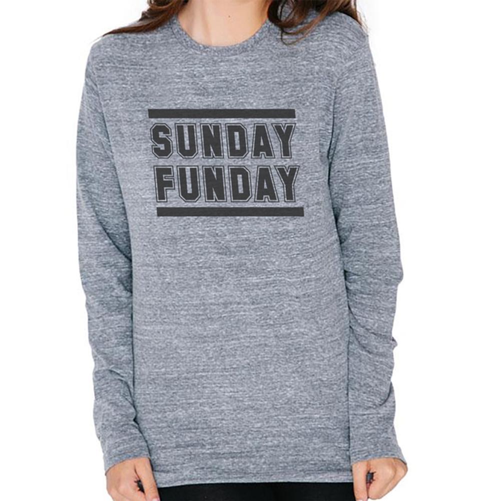 Sunday Funday Mens Soft Long Sleeve T Shirt Men's Long Sleeves Old Glory 2XL Heather