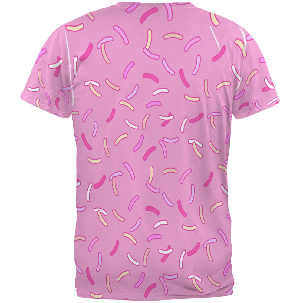 Pastel Strawberry Sprinkles All Over Mens T Shirt Men's T-Shirts Old Glory