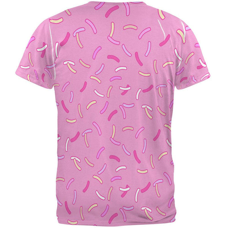 Pastel Strawberry Sprinkles All Over Mens T Shirt Men's T-Shirts Old Glory