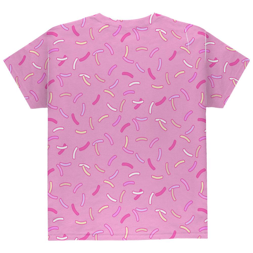 Pastel Strawberry Sprinkles All Over Youth T Shirt Youth T-Shirts Old Glory