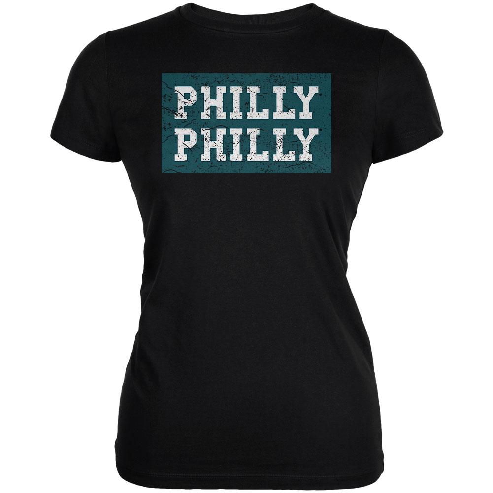 Philly Philly Juniors Soft T Shirt Juniors T-Shirts Old Glory 2XL Black