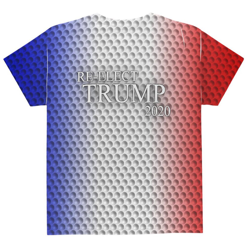 Re-Elect Trump 2020 Keep America Great Golf All Over Youth T Shirt Youth T-Shirts Old Glory