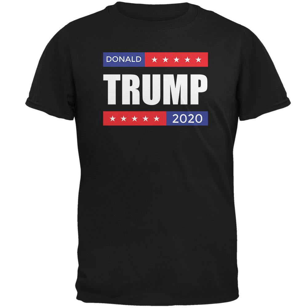 Election 2020 Stacked Donald Trump Mens T Shirt Men's T-Shirts Old Glory SM Black