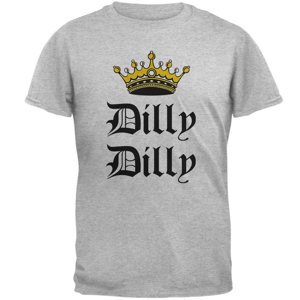 Dilly Dilly Crown Olde English Mens T Shirt Men's T-Shirts Old Glory 2XL Heather