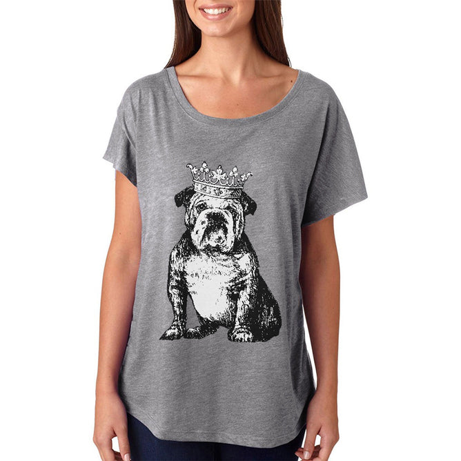 Bulldog Crown Juniors Dolman T Shirt Juniors T-Shirts Old Glory 2XL Grey