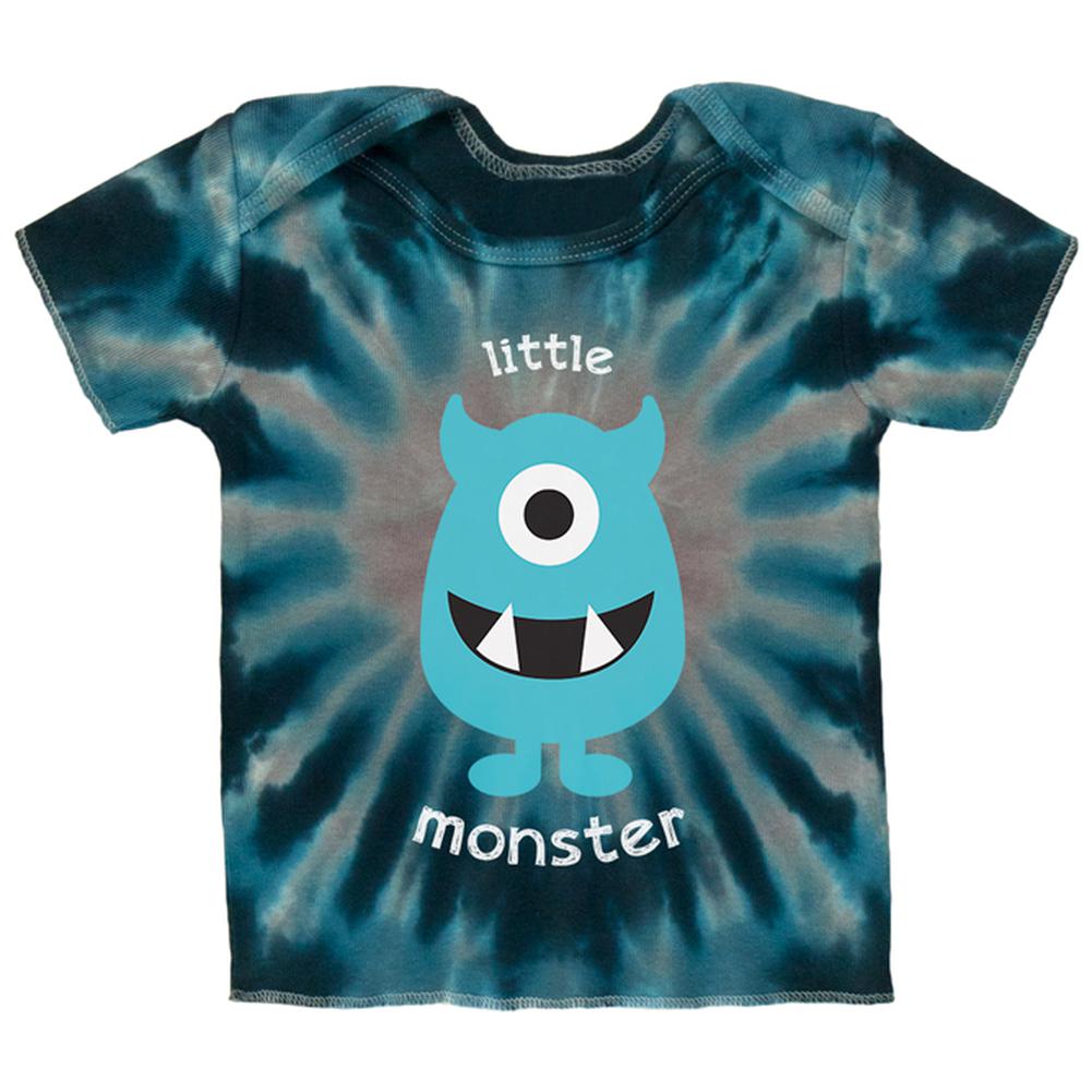 Halloween Little Monster Infant T Shirt Infant T-Shirts Old Glory 12MO Blue Radial Tie Dye