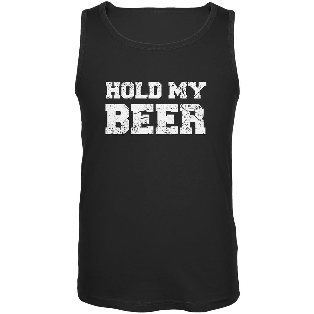 Hold my Beer Mens Tank Top Men's Tank Tops Old Glory 2XL Black