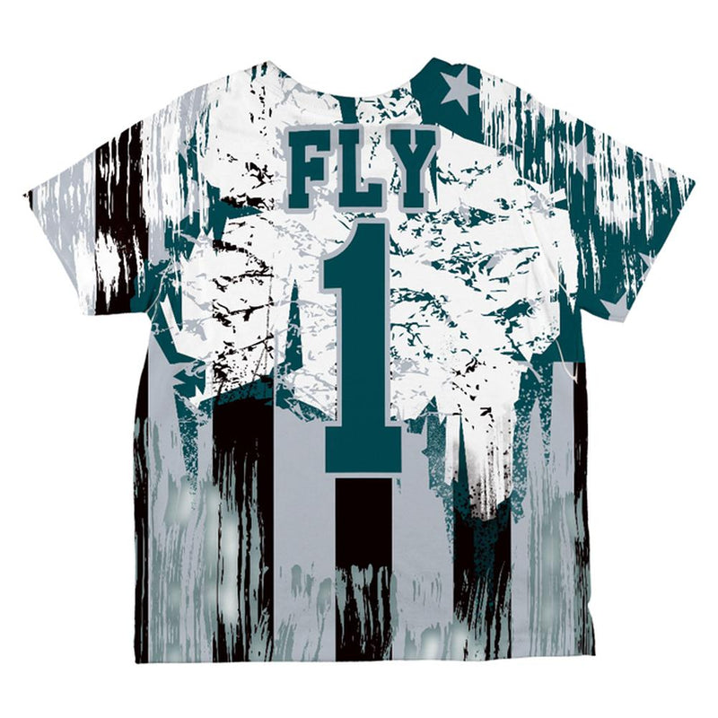 Patriotic Eagle of Philly All Over Toddler T Shirt Toddler T-Shirts Old Glory