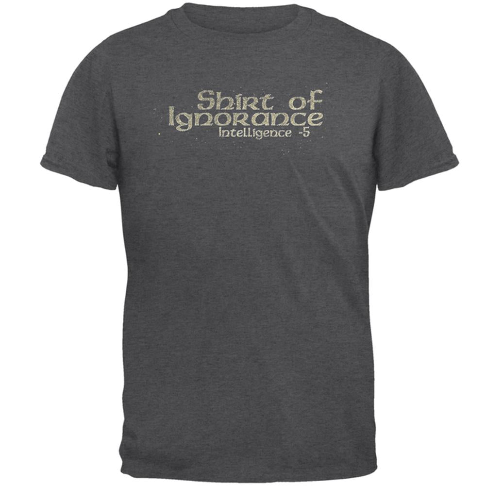 Gaming Shirt of Ignorance Intelligence Mens T Shirt Men's T-Shirts Old Glory 2XL Dark Heather