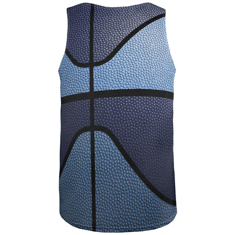 Championship Basketball Navy & Light Blue All Over Mens Tank Top Men's Tank Tops Old Glory