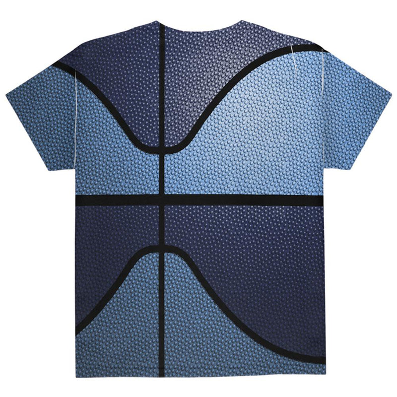 Championship Basketball Navy & Light Blue All Over Youth T Shirt Youth T-Shirts Old Glory