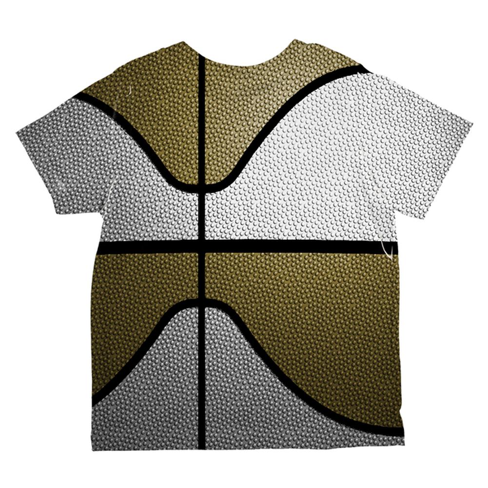 Championship Basketball White & Gold All Over Toddler T Shirt Toddler T-Shirts Old Glory