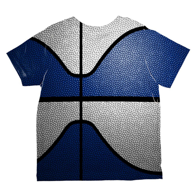 Championship Basketball Navy Blue & White All Over Toddler T Shirt Toddler T-Shirts Old Glory