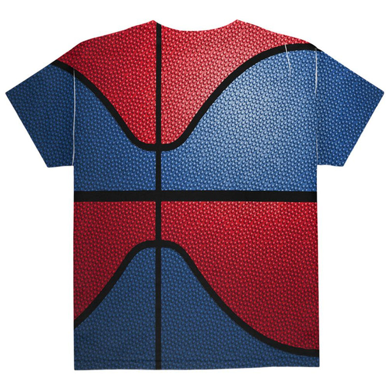 Championship Basketball Royal Blue & Red All Over Youth T Shirt Youth T-Shirts Old Glory