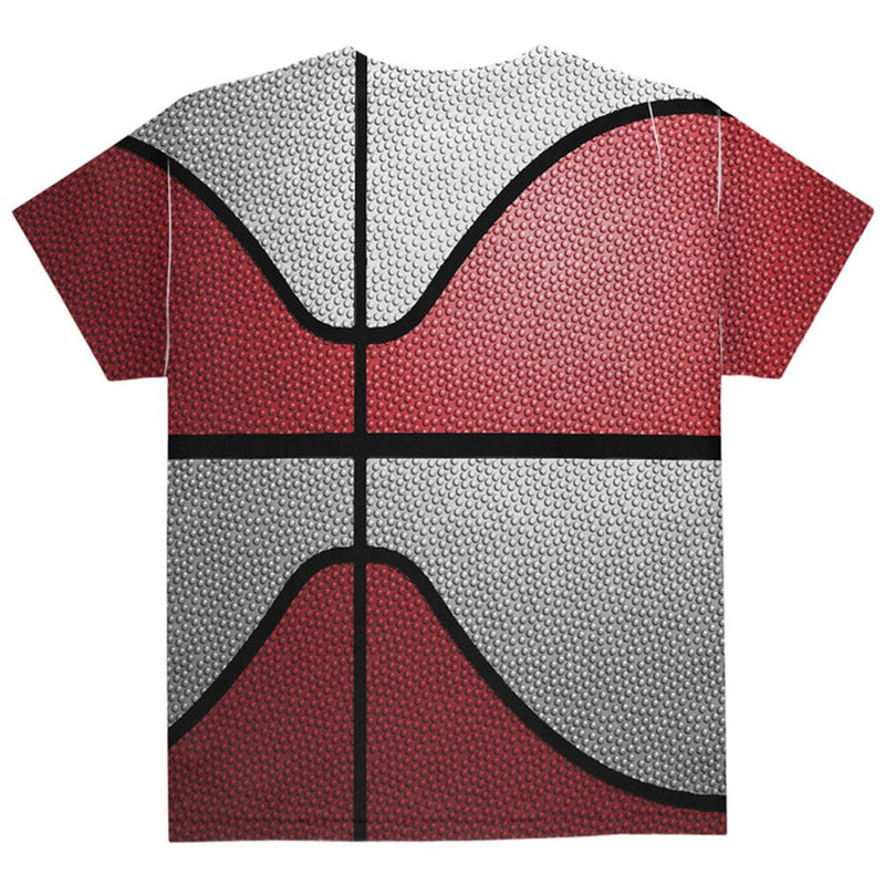 Championship Basketball Red & White All Over Youth T Shirt Youth T-Shirts Old Glory