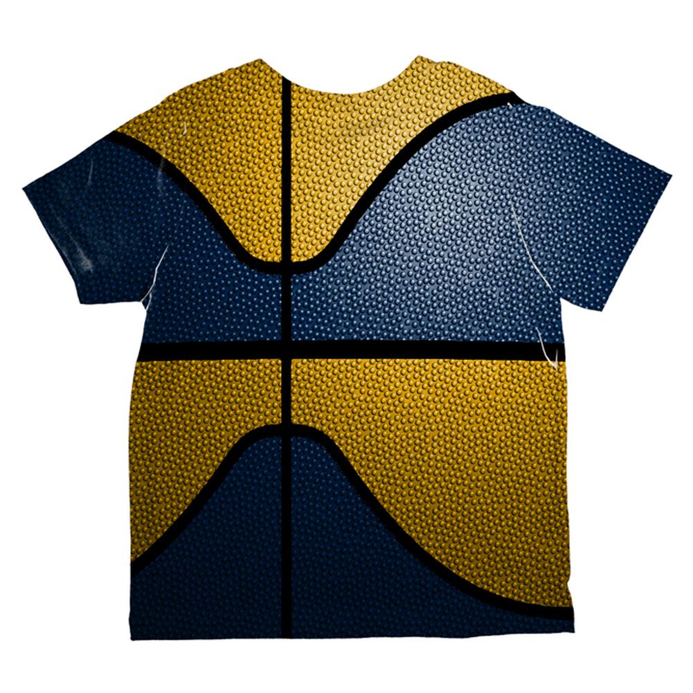 Championship Basketball Navy & Gold All Over Toddler T Shirt Toddler T-Shirts Old Glory