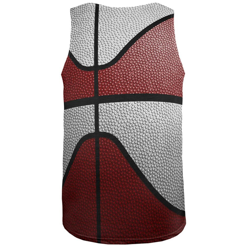 Championship Basketball Maroon & White All Over Mens Tank Top Men's Tank Tops Old Glory