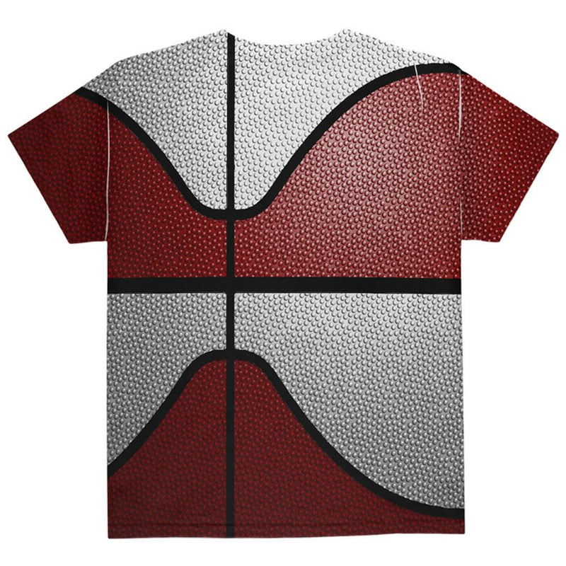 Championship Basketball Maroon & White All Over Youth T Shirt Youth T-Shirts Old Glory
